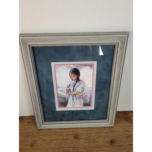 (Framed) Marian Anderson  - Sacajawea - print. HAND WRITTEN NOTE BY MARIAN - Picture 2 of 8